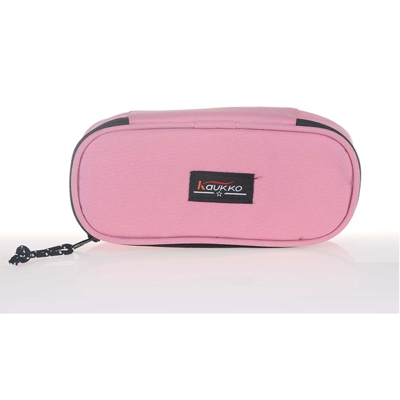 Kaukko Özel Bölmeli Kalem Çantası Pembe K2267