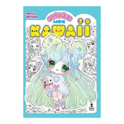 Kawaii Anime Mutlu Boyama 2 Yeşil - Thumbnail