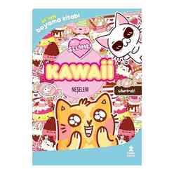 Kawaii Neşelen! En Tatlı Çıkartmalı Boyama Kitabı - Thumbnail