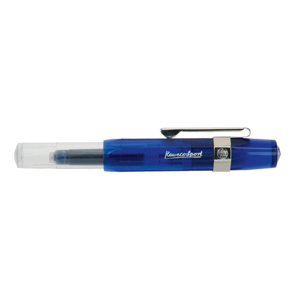 Kaweco Ice Sport Kapaksız Roller Kalem Transparan Mavi 10000084