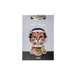 Vuki - Kedi Desenli Sekreterlik