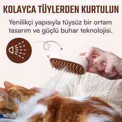 Kedi ve Köpek Tarağı Buharlı Bej YQ1127I - Thumbnail