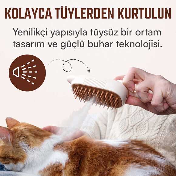Kedi ve Köpek Tarağı Buharlı Bej YQ1127I