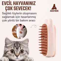 Kedi ve Köpek Tarağı Buharlı Bej YQ1127I - Thumbnail