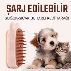 Kedi ve Köpek Tarağı Buharlı Bej YQ1127I - Thumbnail