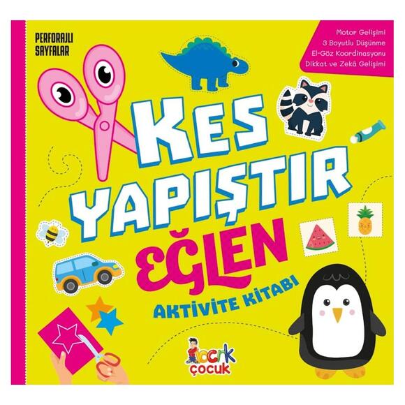 Kes Yapıştır Eğlen Aktivite Kitabı