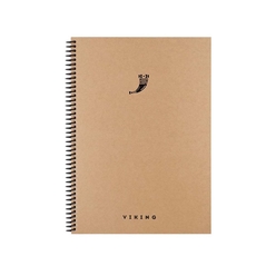 Keskin 17x24 La Plume Viking Spiralli Sert Kapak 100 Yaprak Kareli Defter 417956 - Thumbnail