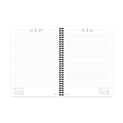 Keskin 17x24cm Spiralli Günlük Ajanda Siyah 2024 830501-99 - Thumbnail