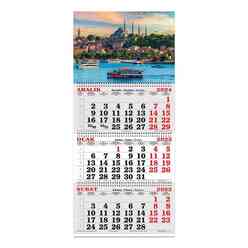 Keskincolor - Keskin 2025 3 Aylık Spr. Jumbo Denizci Takvimi İstanbul 600032-99