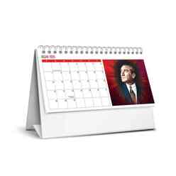 Keskin 2025 Karton Üçgen Masa Takvimi Atatürk 600038-99 - Thumbnail