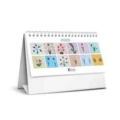 Keskincolor - Keskin 2025 Karton Üçgen Masa Takvimi Ebru 600039-99