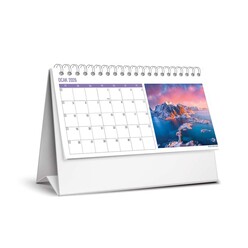 Keskincolor - Keskin 2026 Karton Üçgen Masa Takvim Manzaralar 