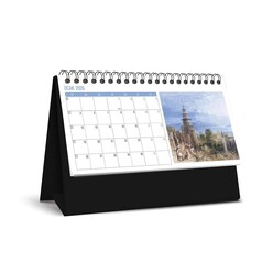 Keskin 2026 Plastik Üçgen Masa Takvim Gravur - Thumbnail