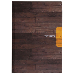 Keskin 20X28Cm 120 Yaprak Çizgili Spiralli Sert Kapak Timber Defter 410671-99 - Thumbnail