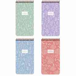 Keskin 384960-99 80 Yaprak Çizgili Pastel Flora Defter - Thumbnail