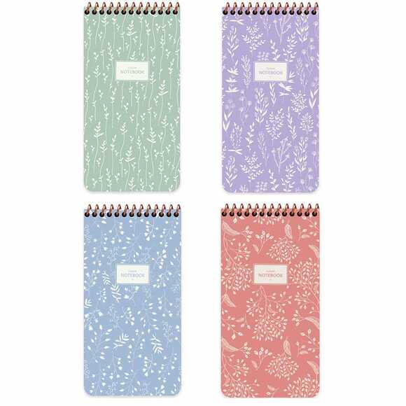 Keskin 384960-99 80 Yaprak Çizgili Pastel Flora Defter