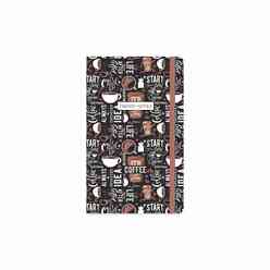 Keskin 410090-99 13X21 80 Yp Çizgili Trendy Notes Coffee Time Defter - Kahve - Thumbnail