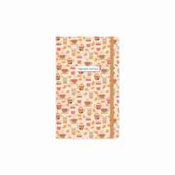 Keskin 410091-99 13X21 80 Yp Çizgili Trendy Notes Coffee Time Defter - Turuncu - Thumbnail