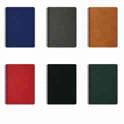 Keskincolor - Keskin 418881 20X28 160 Yp Çizgili Spiralli Termo Deri Defter