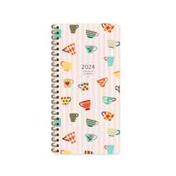 Keskincolor - Keskin 830031 8*16 Haftalık Cep Ajandası - Kahve 2024