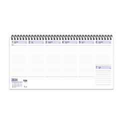 Keskin 830084 Aj-6616X33,5 Spiralli Haftalık Masa Ajandası-Yeşil 2024 - Thumbnail