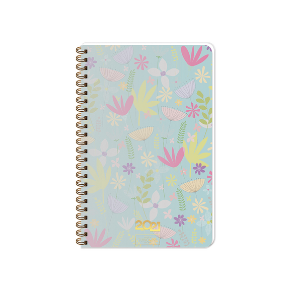 Keskin 831202 13x19,5cm Turnowsky PP Kapak Haftalık Ajanda Jasmine 2021