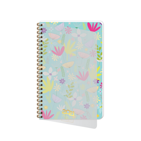 Keskin 831202 13x19,5cm Turnowsky PP Kapak Haftalık Ajanda Jasmine 2021