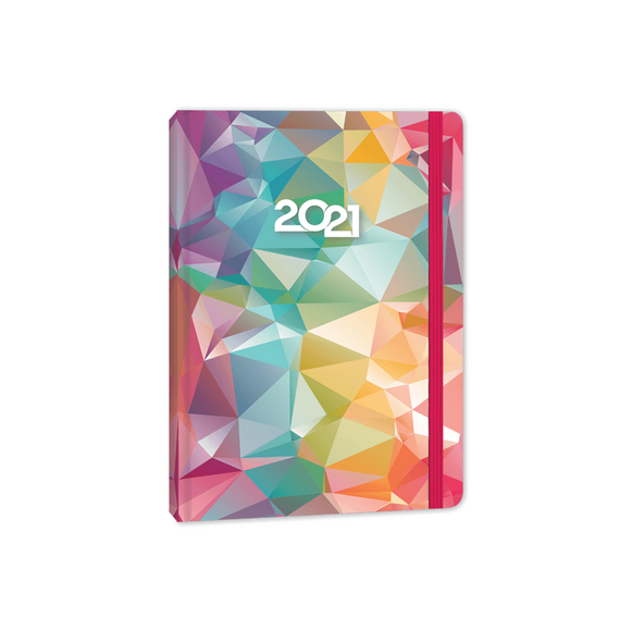 Keskin A5 Ciltli Sert Kapak Haftalık Ajanda Candy 2021