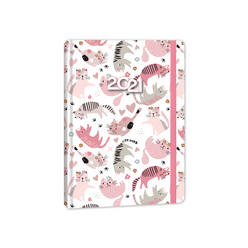 Keskincolor - Keskin A5 Ciltli Sert Kapak Haftalık Ajanda P.Kity 2021