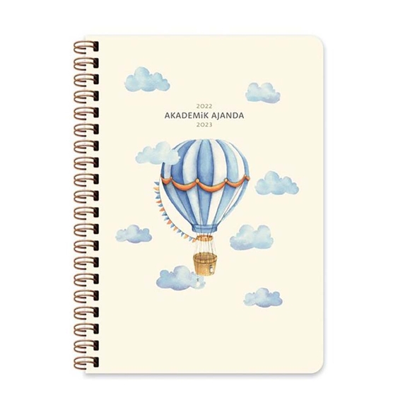 Keskin A5 Spiralli Akademik Ajanda Balon 830260
