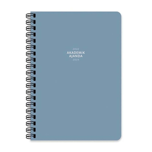 Keskin A5 Spiralli Akademik Ajanda Mavi 830263