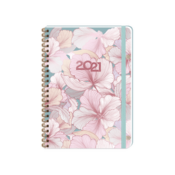 Keskincolor - Keskin A5 Spralli Sert Kapak Haftalık Ajanda Eden 2021