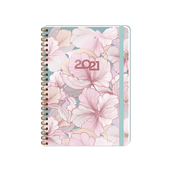 Keskin A5 Spralli Sert Kapak Haftalık Ajanda Eden 2021