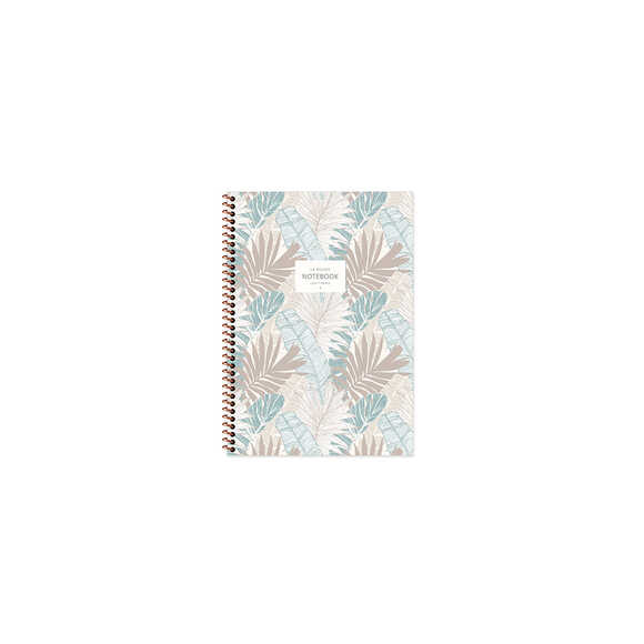 Keskin A6 50Yp Çizgili La Plume Leaves Spiralli Karton Kapak Defter 385261-99
