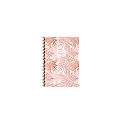 Keskin A6 50Yp Çizgili La Plume Leaves Spiralli Karton Kapak Defter 385261-99 - Thumbnail