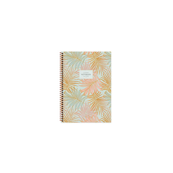 Keskin A6 50Yp Çizgili La Plume Leaves Spiralli Karton Kapak Defter 385261-99