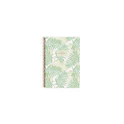 Keskin A6 50Yp Çizgili La Plume Leaves Spiralli Karton Kapak Defter 385261-99 - Thumbnail