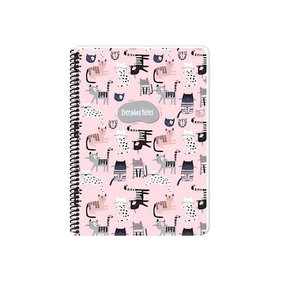 Keskin Animal Friends Karton Kapak Defter A4 80yp.Çizgili 384311-99