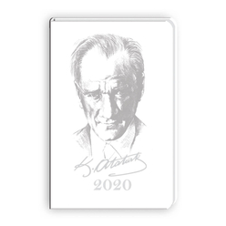 Keskin Ciltli Haftalık Ajanda Atatürk 2020 17x24 cm 830205-99 - Thumbnail