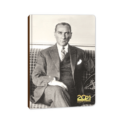 Keskincolor - Keskin Color 14X20cm Büyük Önder Atatürk 2021 Günlük Ciltli Ajanda 830361