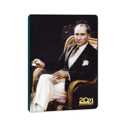 Keskincolor - Keskin Color 14X20cm Atatürk Türk Kahvesi 2021 Günlük Ciltli Ajanda 830360