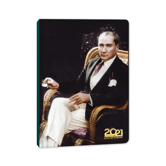 Keskin Color 14X20cm Atatürk Türk Kahvesi 2021 Günlük Ciltli Ajanda 830360