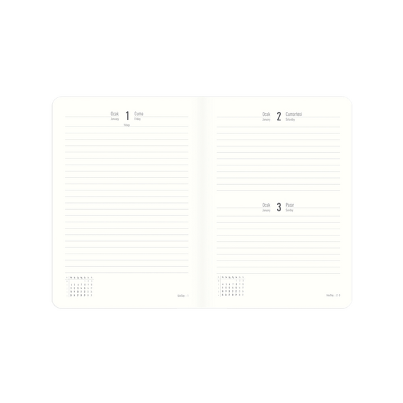 Keskin Color 14x20cm Günlük Termo Deri 2021 Ajanda Yavruağzı 832911