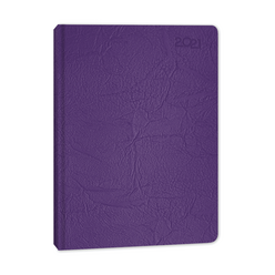 Keskincolor - Keskin Color 17x24 Günlük Termo Deri 2021 Ajanda Mor 832928