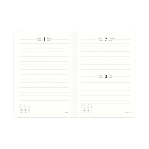 Keskin Color 17x24 Günlük Termo Deri 2021 Ajanda Mor 832928