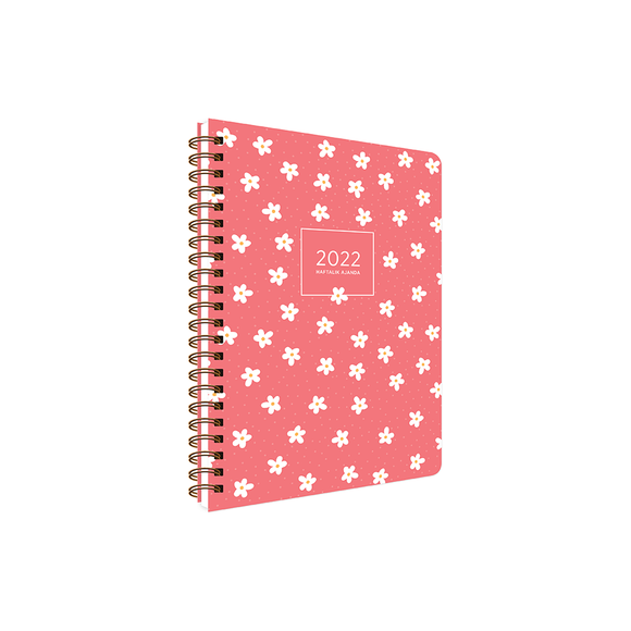 Keskin Color 2022 13*19,5 Haftalık Ajanda - Mini Papatya 831232-99