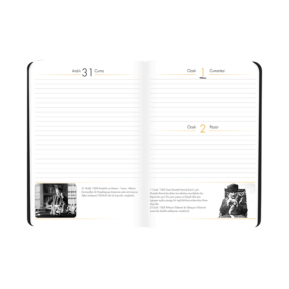 Keskin Color 2022 14*20 Atatürk Günlük Ciltli Ajanda - Gazi Paşa 830362-99