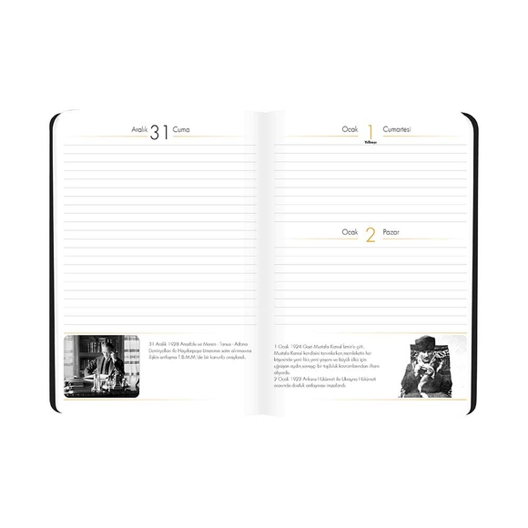 Keskin Color 2022 14*20 Atatürk Günlük Ciltli Ajanda - Reis-i Cumhur 830363-99