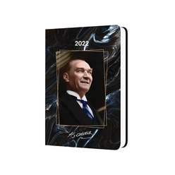 Keskin Color 2022 14*20 Atatürk Günlük Ciltli Ajanda - Reis-i Cumhur 830363-99 - Thumbnail