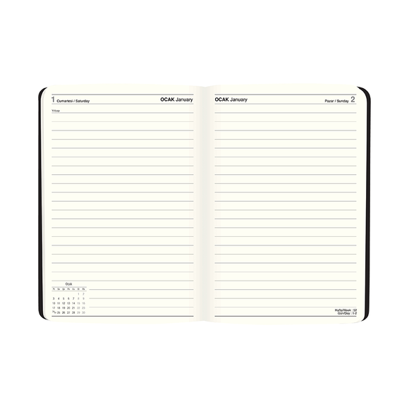 Keskin Color 2022 14*20 Pronot Günlük  Ajanda - Berry 830409-99